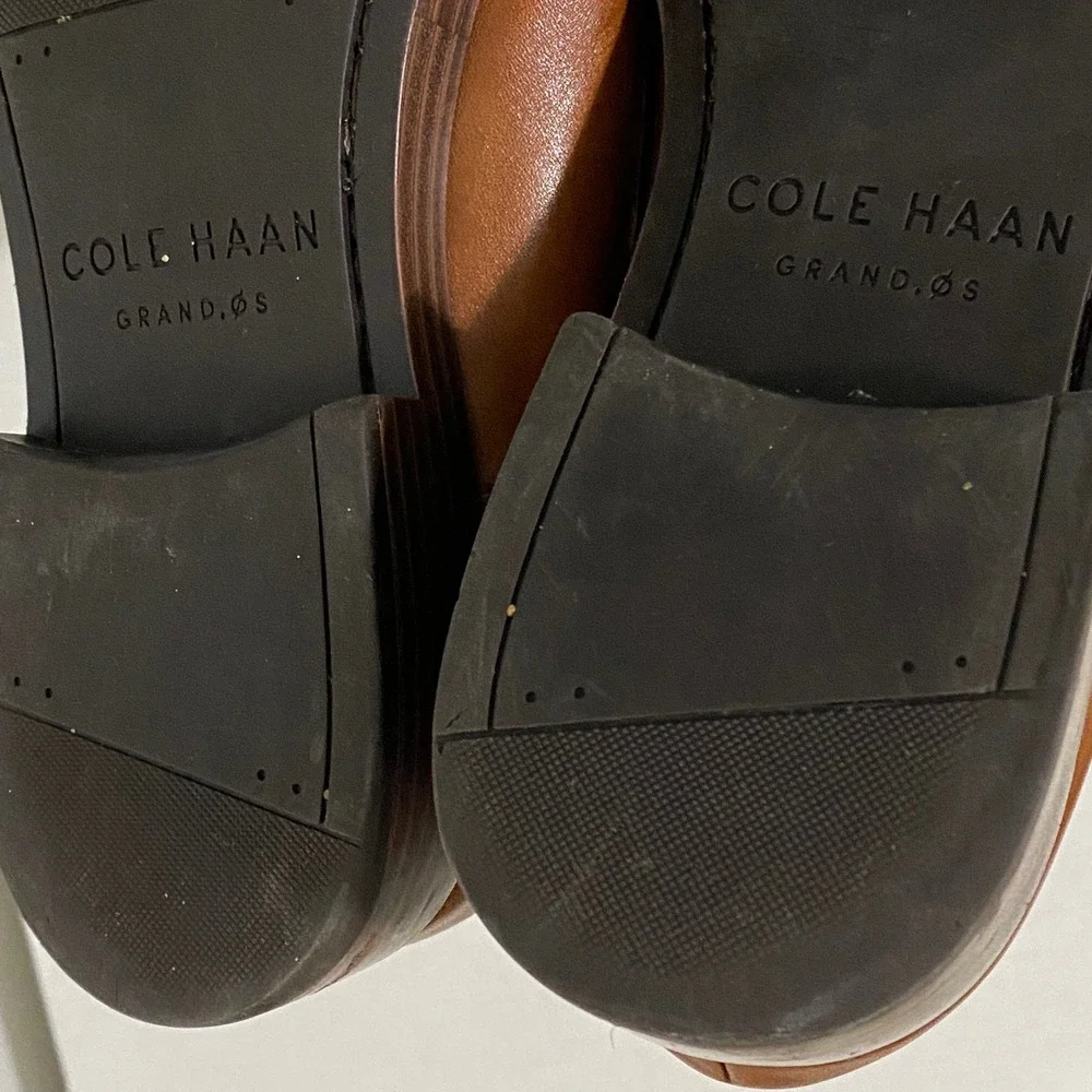 Cole Haan Mens Grand OS Cap Toe Leather Oxford British Tan Academia Career 8.5 M